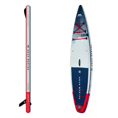 Aqua Marina Hyper BT-23HY02 Navy Touring SUP With Hydrodynamic Rail Edges & Adjustable Bungee, 12FT (SAK23285)