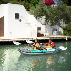 Aqua Marina Laxo 320 2-Person Recreational Kayak With High-Back Seat And Adjustable Cargo Bungee, 10FT (SAK01396)