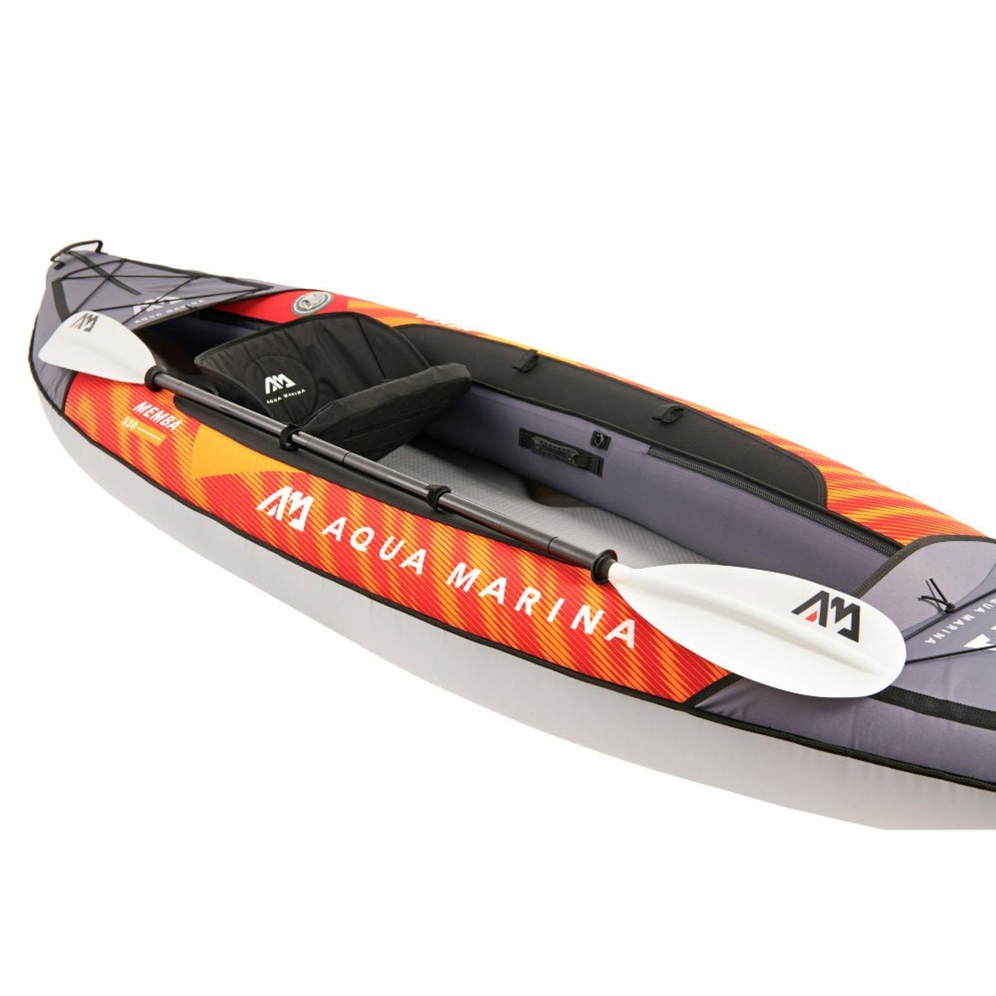 Aqua Marina Memba 330 1-Person Ultra Stiff Touring Kayak With Double Wall Fabric Floor, 10FT (SAK56789)