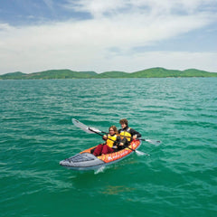 Aqua Marina Memba 390 Premium 2-Person Touring Kayak With DWF Deck And Paddles, 12FT (SAK17282)