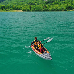 Aqua Marina Memba 390 Premium 2-Person Touring Kayak With DWF Deck And Paddles, 12FT (SAK17282)