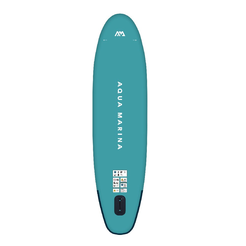 Aqua Marina Vapor BT-23VAP All-Around SUP W/ Sand Ripple Grooved EVA Footpad, 10FT (SAK60532)