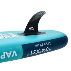 Aqua Marina Vapor BT-23VAP All-Around SUP W/ Sand Ripple Grooved EVA Footpad, 10FT (SAK60532)