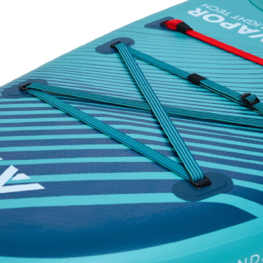 Aqua Marina Vapor BT-23VAP All-Around SUP W/ Sand Ripple Grooved EVA Footpad, 10FT (SAK60532)