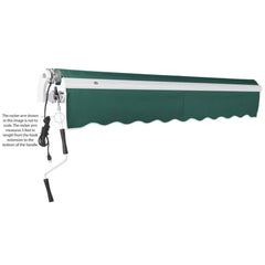 Awntech Maui Premium Electric Outdoor Motorized Retractable Awning With 10FT Projection (SAK58718)