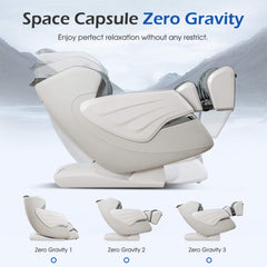 Bosscare Premium Full Body Zero Gravity Massage Chair With Ai Voice And App Control, Gray (SAK35970)