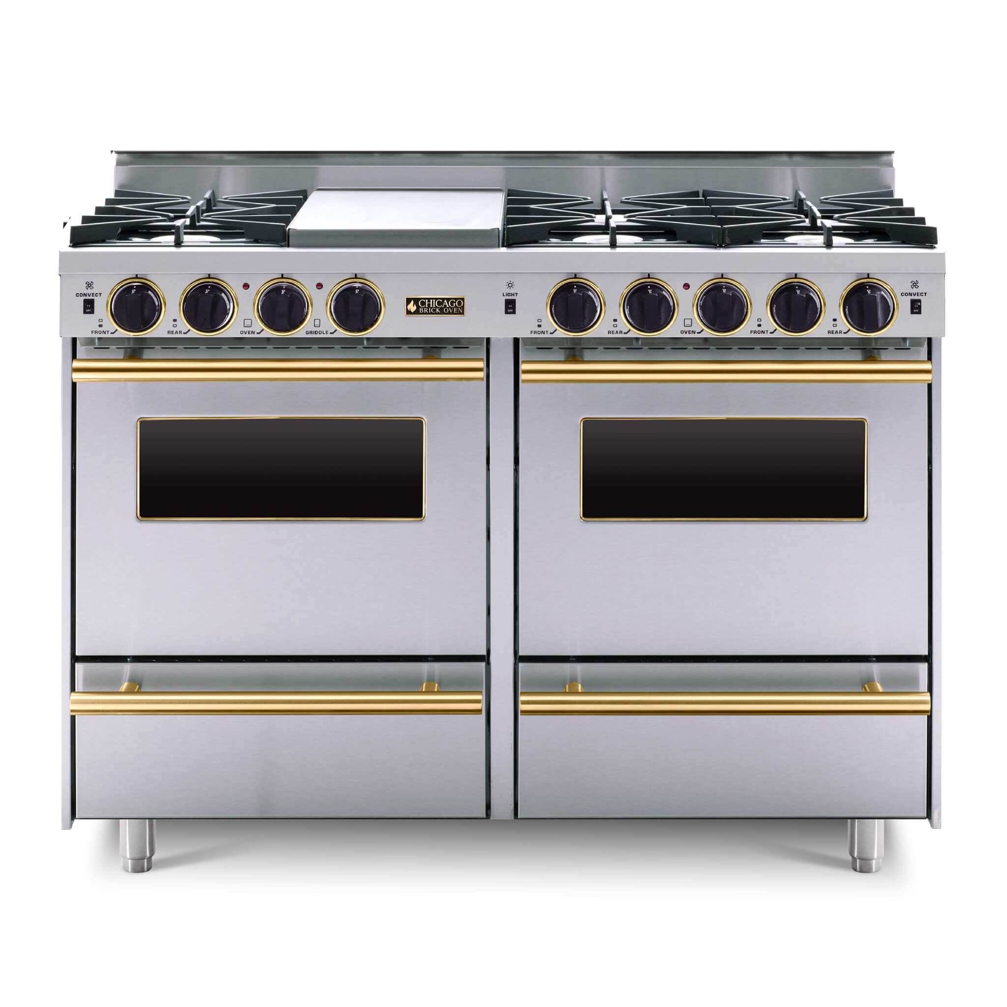 Chicago Brick Oven 48" All-Gas Range With Open Burners (SAK34720)