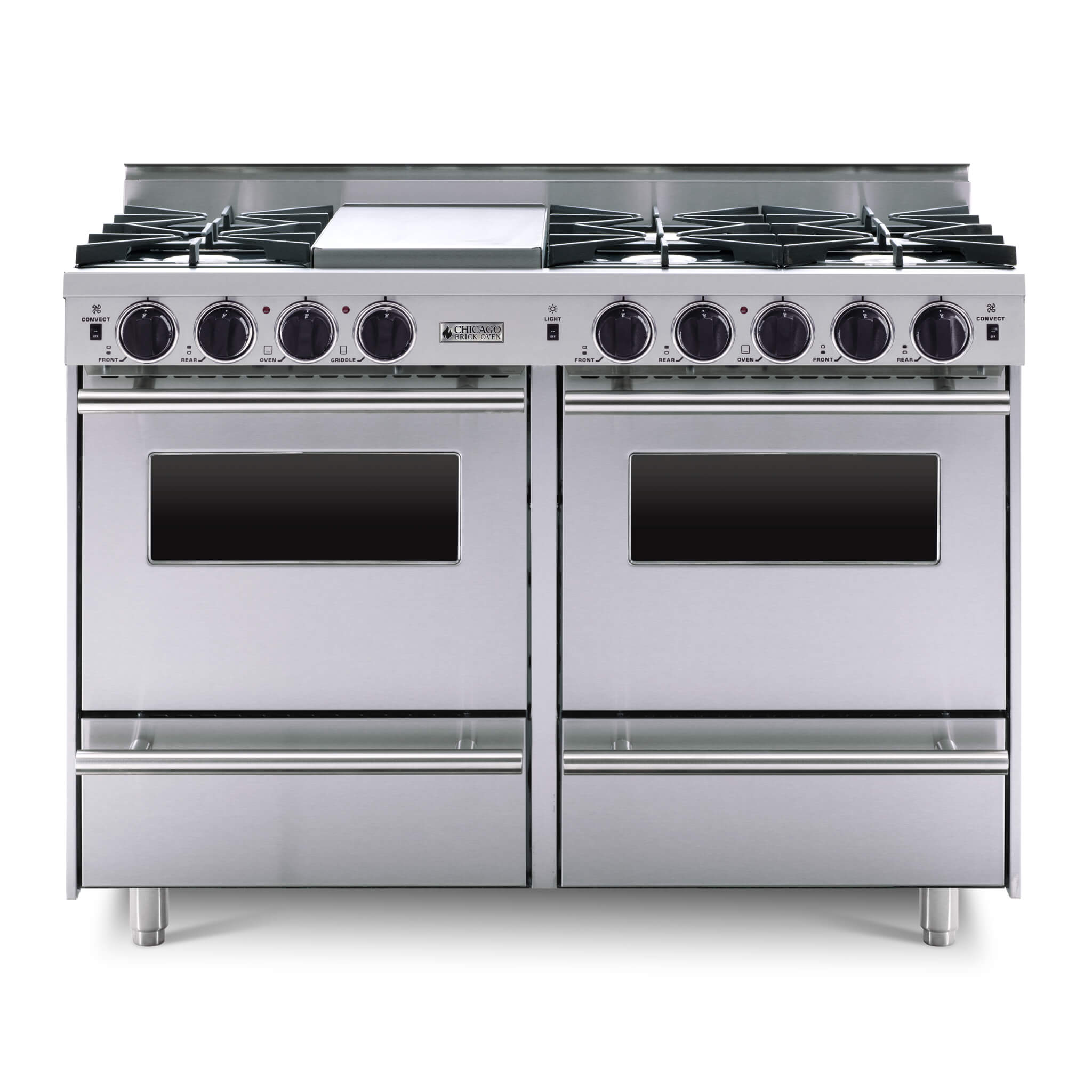 Chicago Brick Oven 48" All-Gas Range With Open Burners (SAK34720)