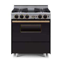 Chicago Brick Oven 30” Dual-Fuel Self-Cleaning Convection Range With Open Burners (SAK43568)