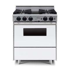 Chicago Brick Oven 30” Dual-Fuel Self-Cleaning Convection Range With Open Burners (SAK43568)
