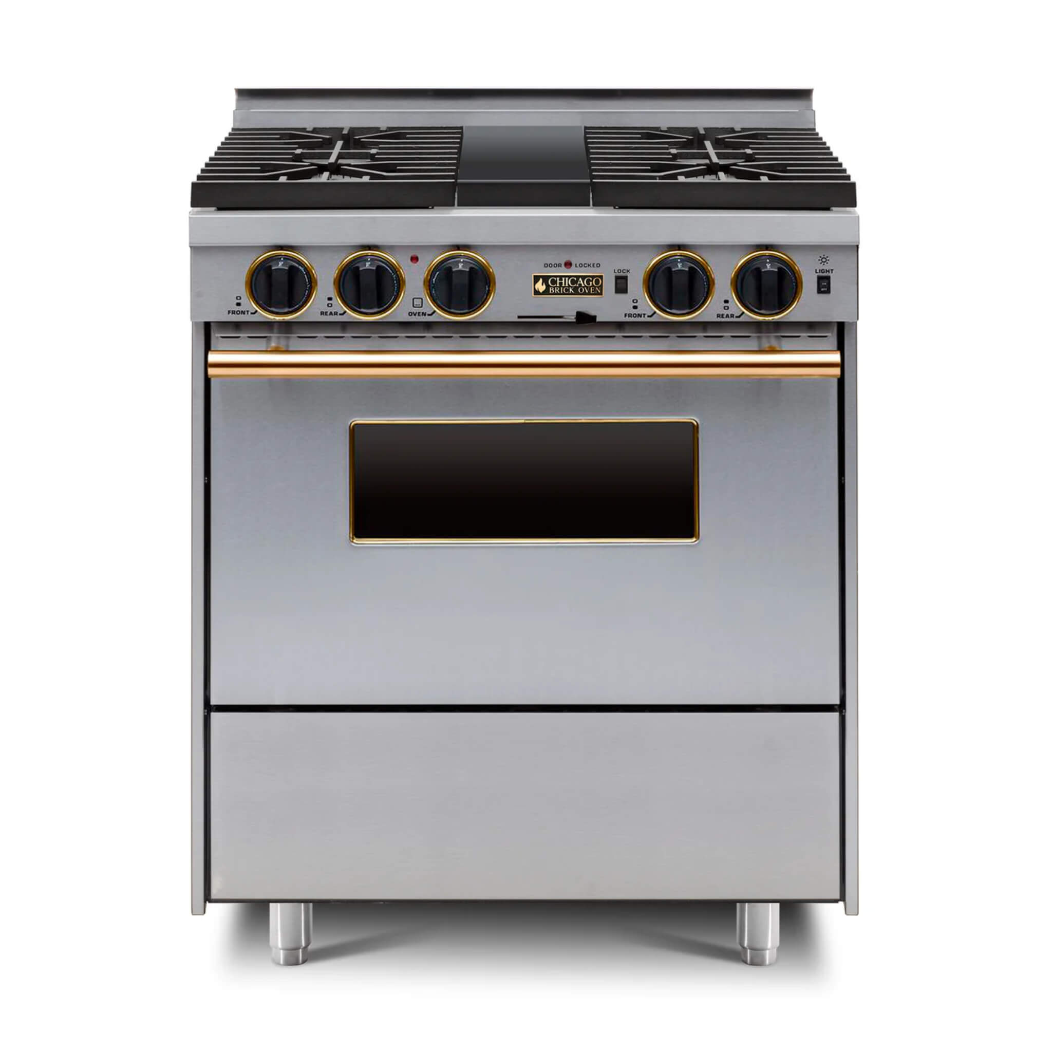 Chicago Brick Oven 30” Dual-Fuel Self-Cleaning Convection Range With Sealed Burners (SAK91342)