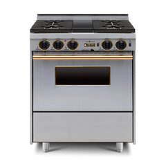 Chicago Brick Oven 30” Dual-Fuel Self-Cleaning Convection Range With Sealed Burners (SAK91342)