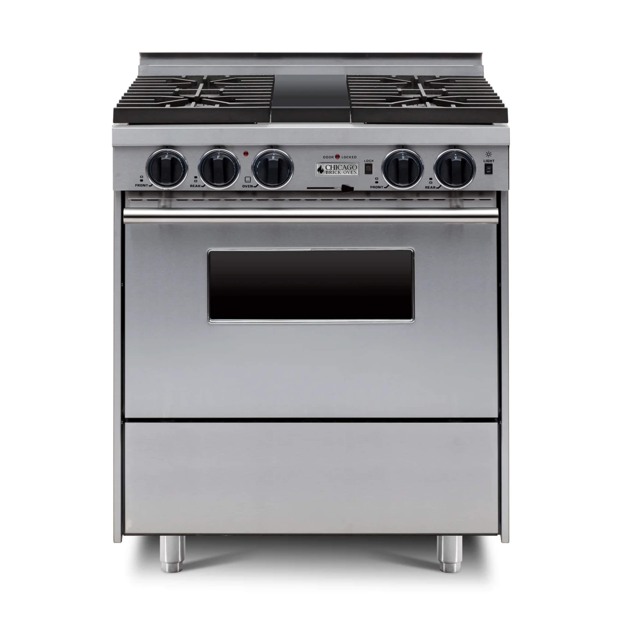 Chicago Brick Oven 30” Dual-Fuel Self-Cleaning Convection Range With Sealed Burners (SAK91342)