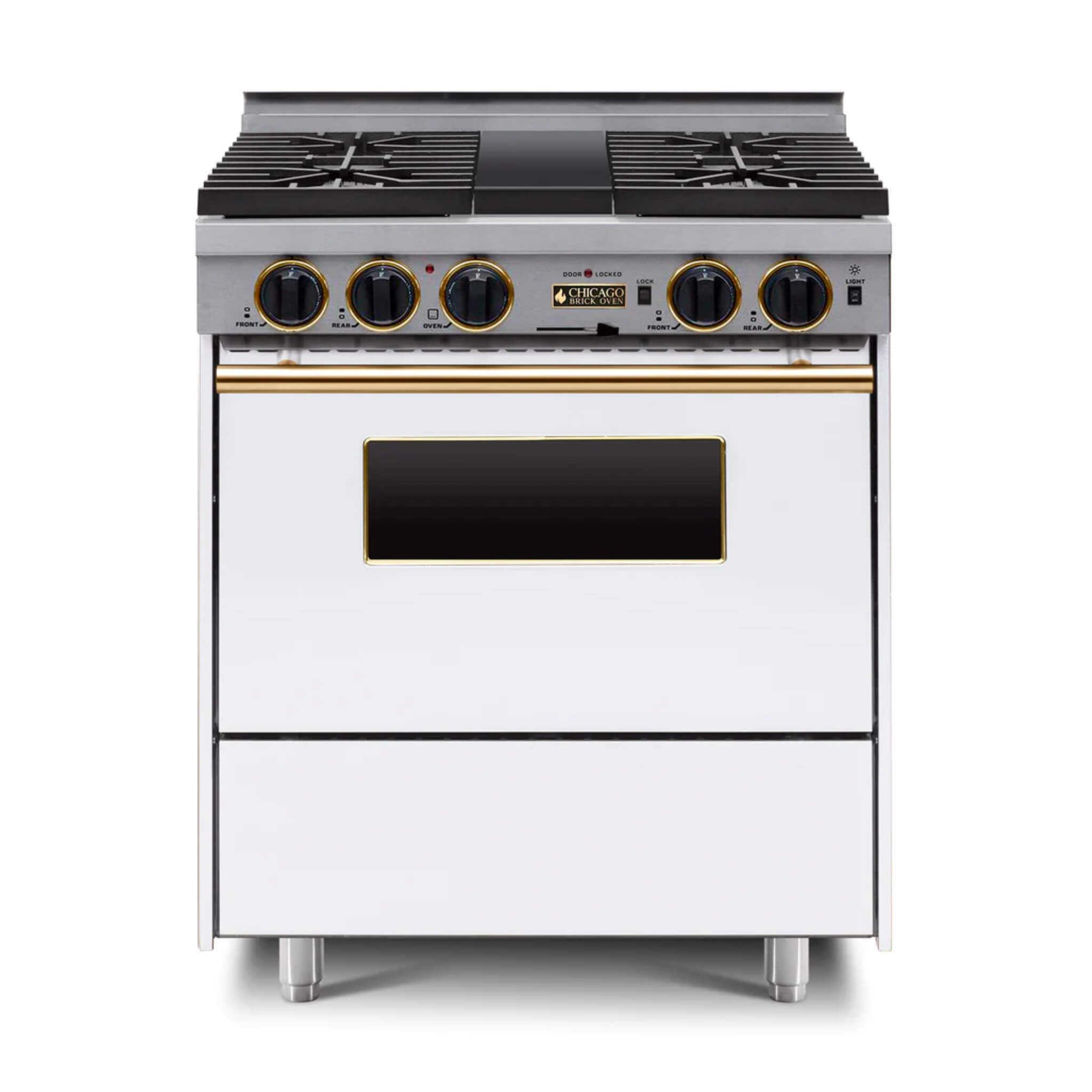 Chicago Brick Oven 30” Dual-Fuel Self-Cleaning Convection Range With Sealed Burners (SAK91342)