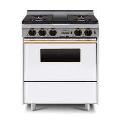 Chicago Brick Oven 30” Dual-Fuel Self-Cleaning Convection Range With Sealed Burners (SAK91342)