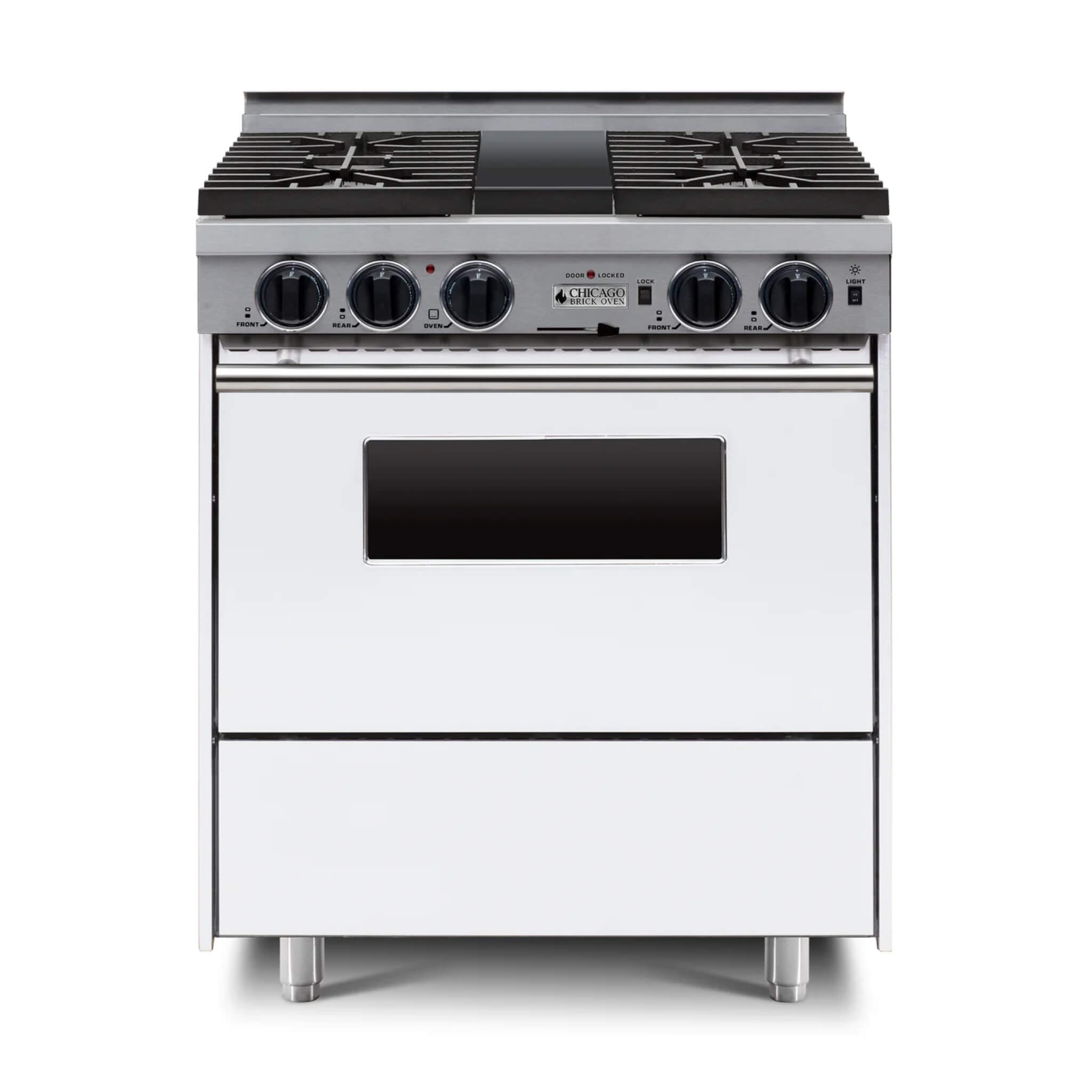 Chicago Brick Oven 30” Dual-Fuel Self-Cleaning Convection Range With Sealed Burners (SAK91342)