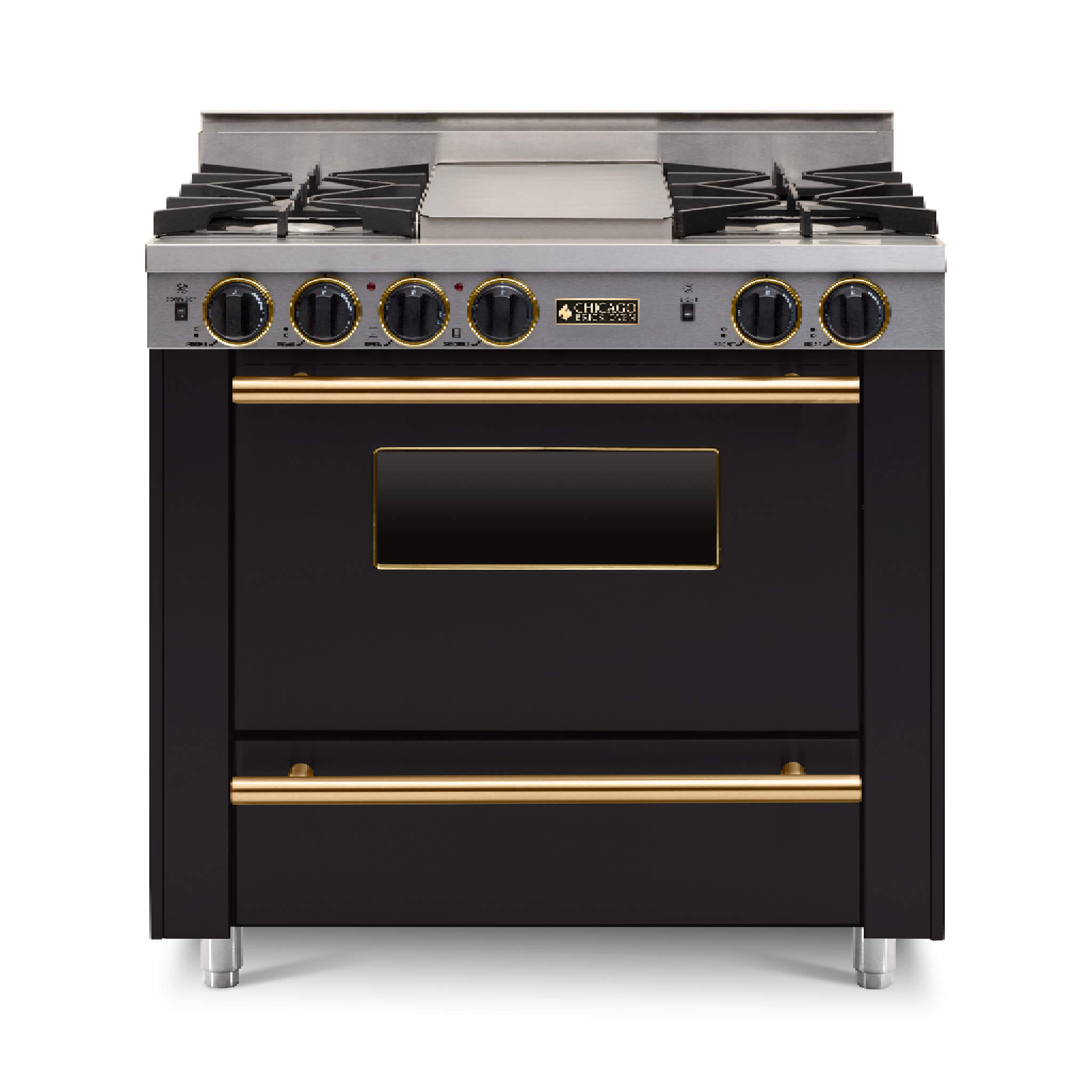 Chicago Brick Oven 36" All-Gas Range With Open Burners (SAK57012)