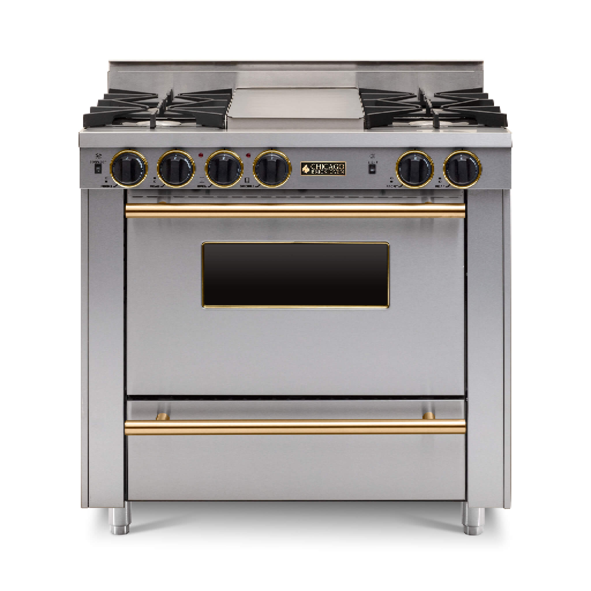 Chicago Brick Oven 36" All-Gas Range With Open Burners (SAK57012)