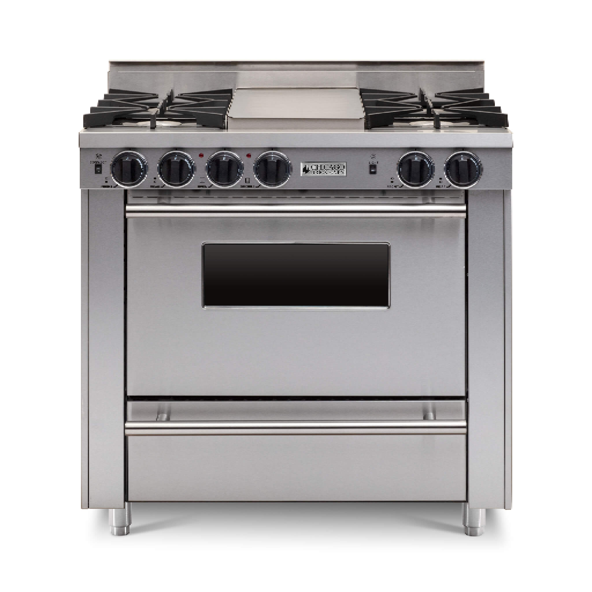 Chicago Brick Oven 36" All-Gas Range With Open Burners (SAK57012)