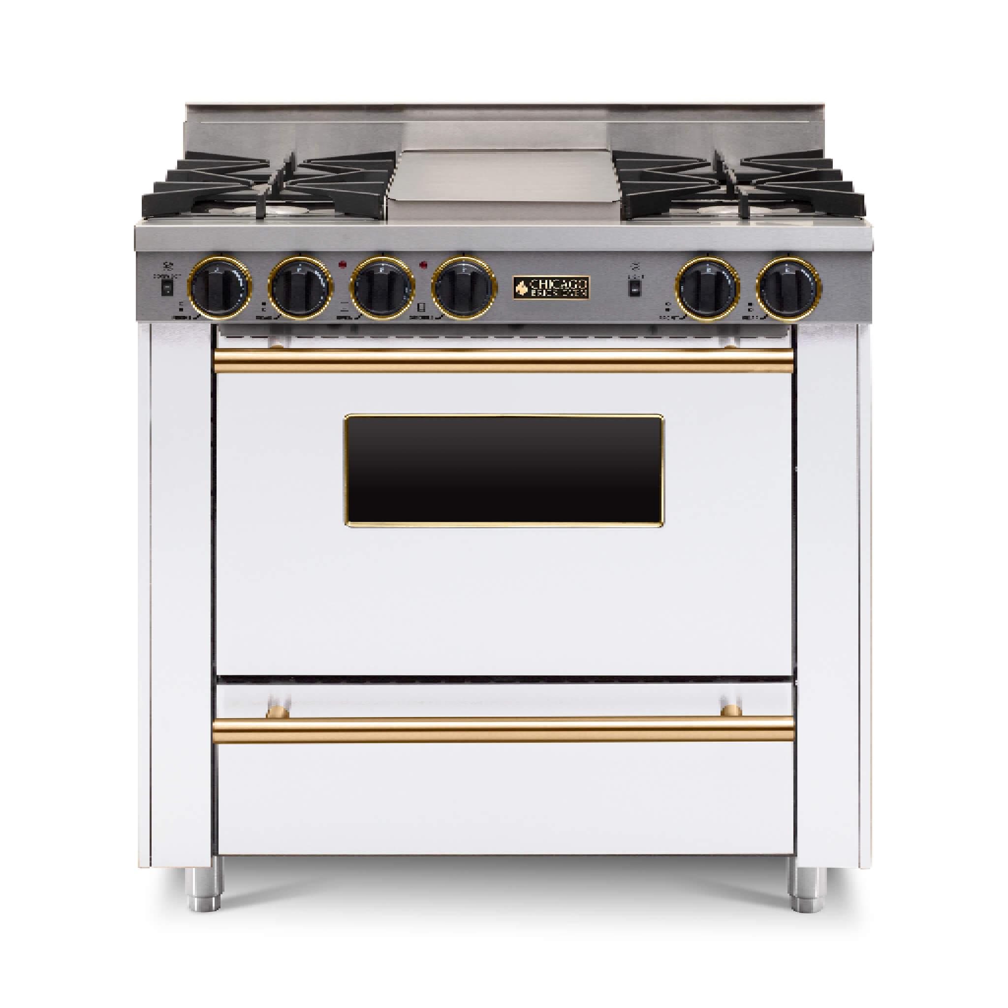 Chicago Brick Oven 36" All-Gas Range With Open Burners (SAK57012)