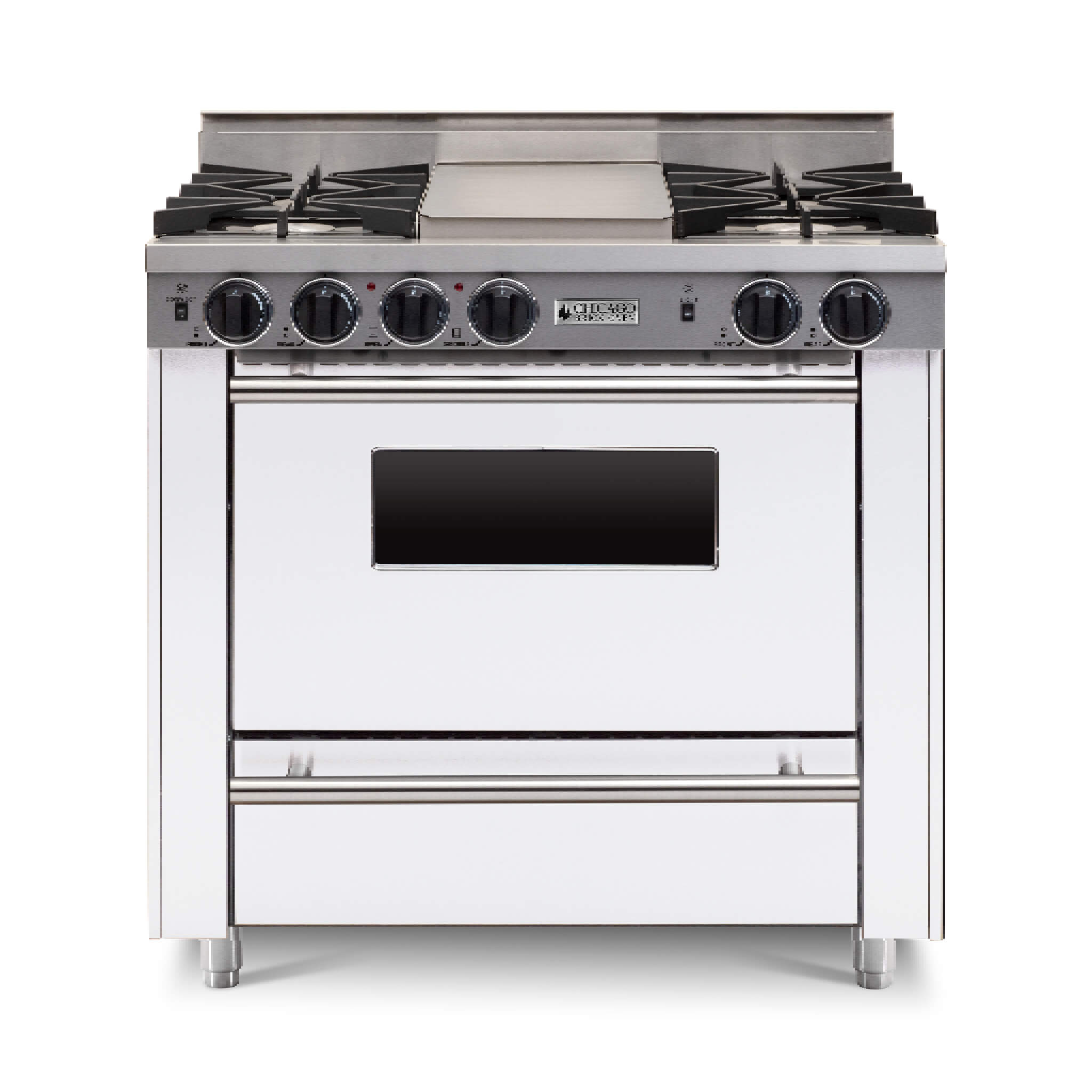 Chicago Brick Oven 36" All-Gas Range With Open Burners (SAK57012)
