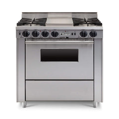 Chicago Brick Oven 36” Dual-Fuel Self-Cleaning Convection Range With Open Burners (SAK87235)