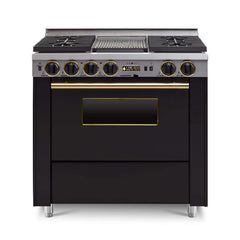 Chicago Brick Oven 36” Dual-Fuel Self-Cleaning Convection Range With Sealed Burners (SAK40567)