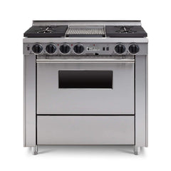 Chicago Brick Oven 36” Dual-Fuel Self-Cleaning Convection Range With Sealed Burners (SAK40567)