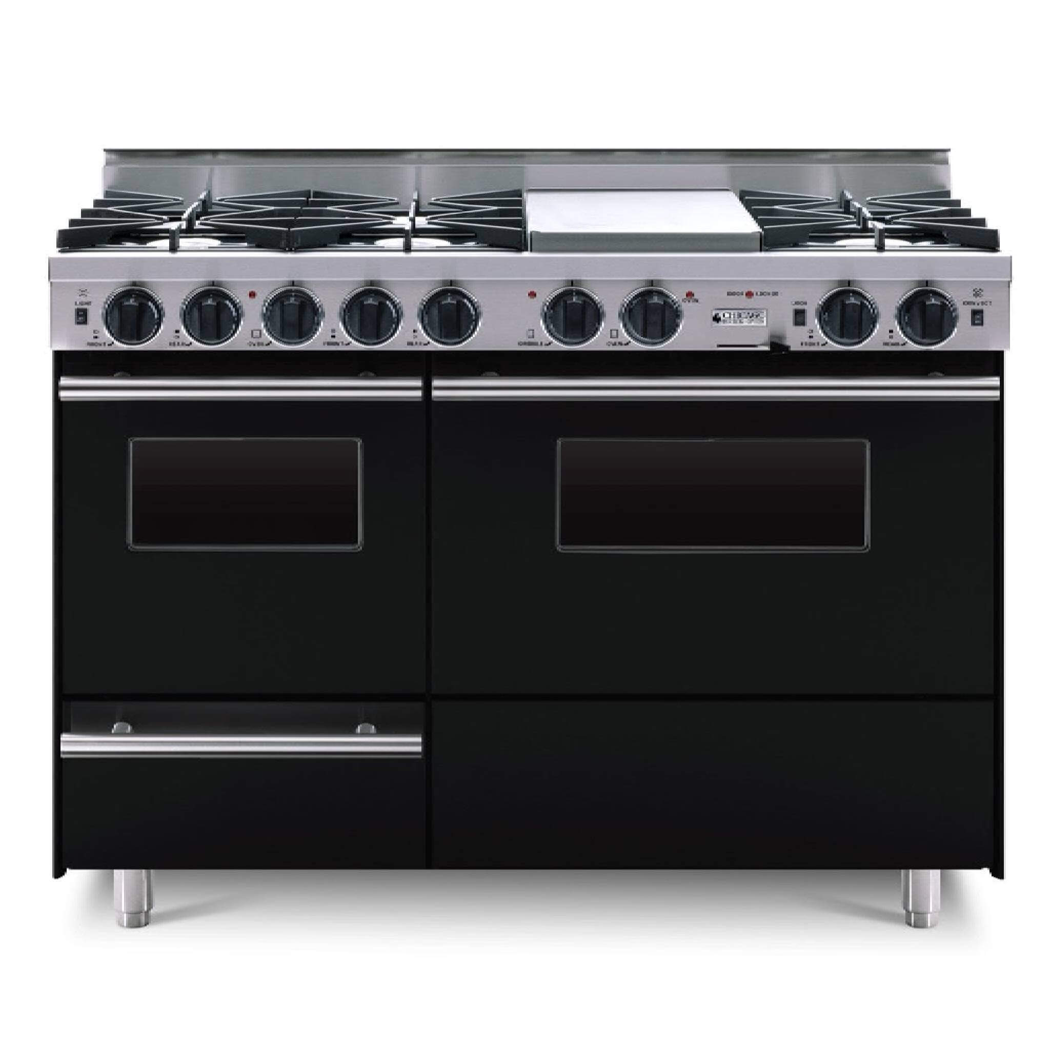 Chicago Brick Oven 48" Dual Fuel Self-Cleaning Convection Range With Open Burners (SAK23178)