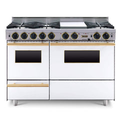 Chicago Brick Oven 48" Dual Fuel Self-Cleaning Convection Range With Open Burners (SAK23178)