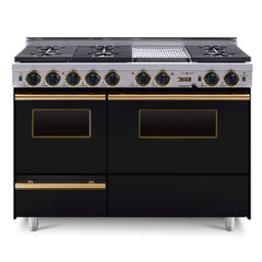 Chicago Brick Oven 48" Dual Fuel Self-Cleaning Convection Range With Sealed Burners (SAK68543)