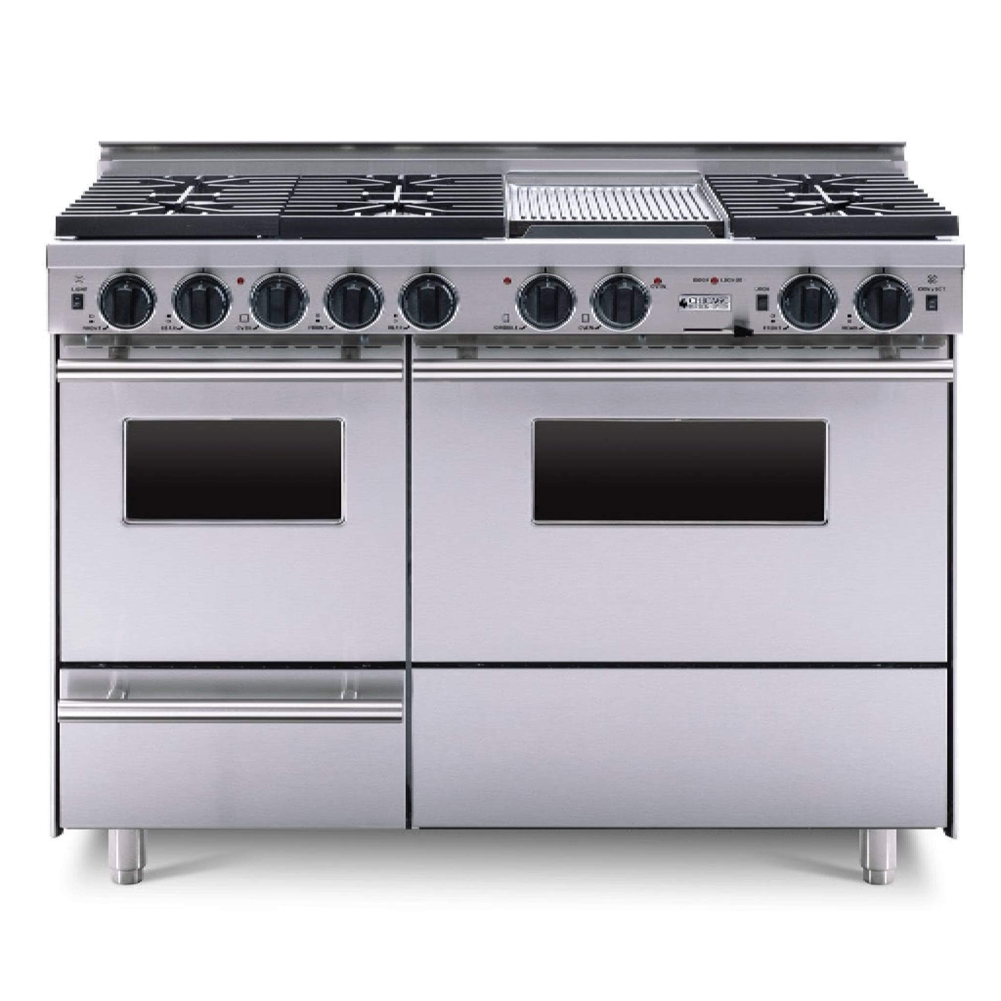 Chicago Brick Oven 48" Dual Fuel Self-Cleaning Convection Range With Sealed Burners (SAK68543)