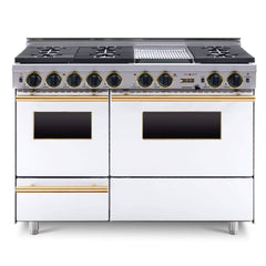 Chicago Brick Oven 48" Dual Fuel Self-Cleaning Convection Range With Sealed Burners (SAK68543)