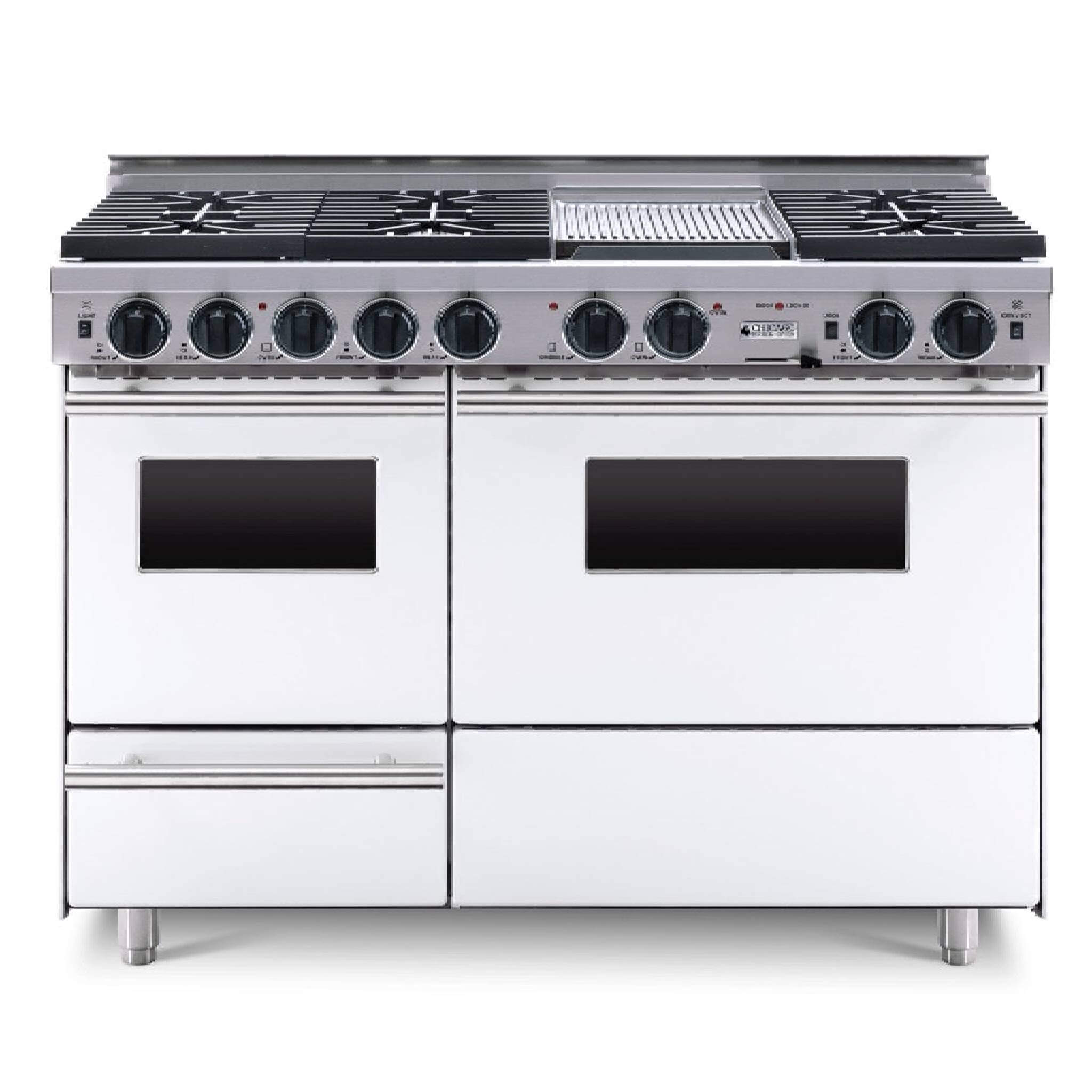 Chicago Brick Oven 48" Dual Fuel Self-Cleaning Convection Range With Sealed Burners (SAK68543)