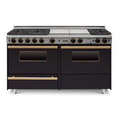 Chicago Brick Oven 60" Dual Fuel Self-Cleaning Convection Range With Sealed Burners (SAK47901)