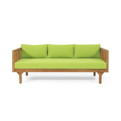 Claremont 3-Seater Acacia Wood Daybed Sofa With Water-Resistant Cushions (SAK65773)