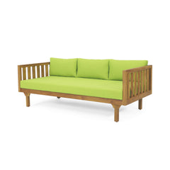 Claremont 3-Seater Acacia Wood Daybed Sofa With Water-Resistant Cushions (SAK65773)