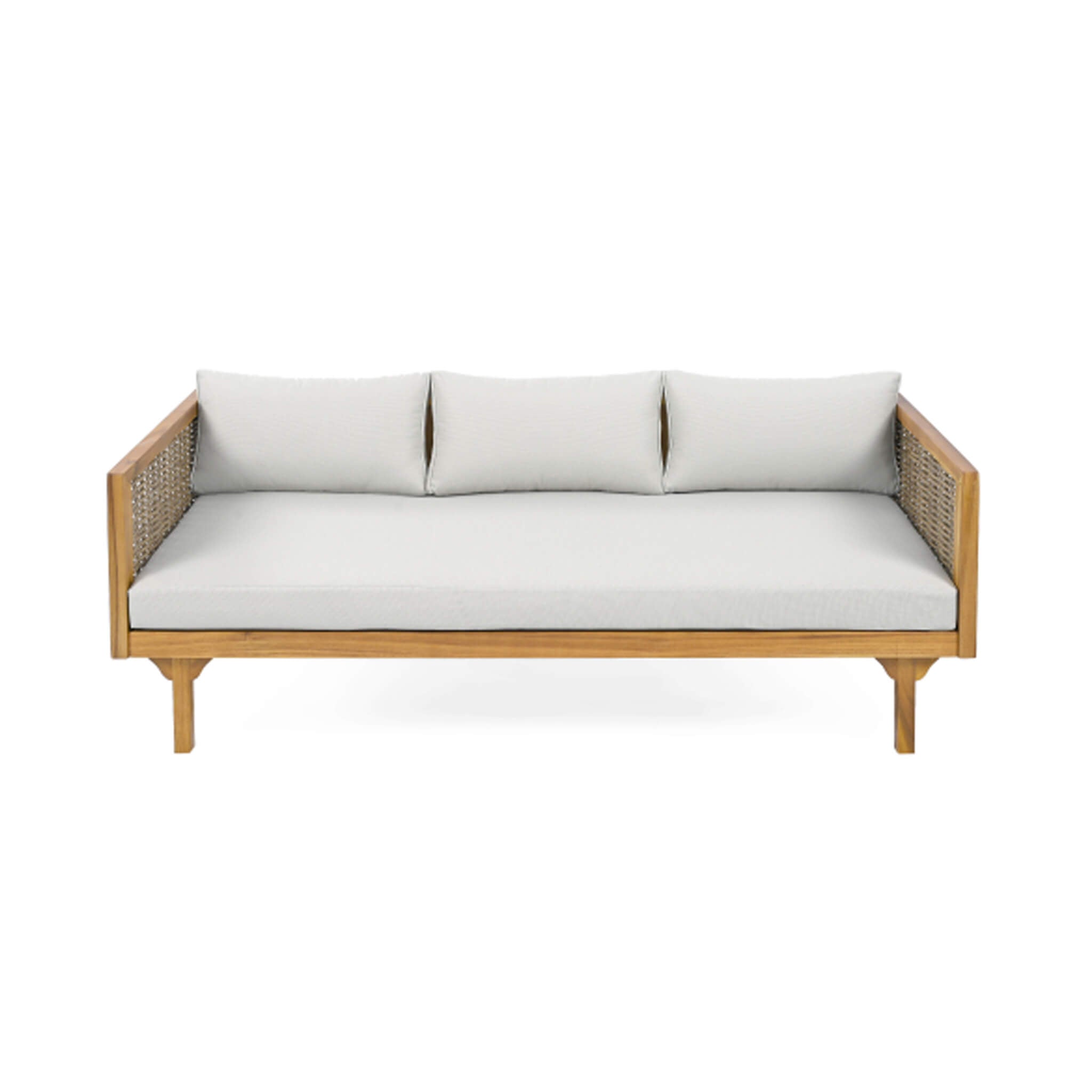 Claremont 3-Seater Acacia Wood Daybed Sofa With Water-Resistant Cushions (SAK65773)