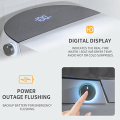 CNS Premium Smart Tankless Bidet Toilet W/ Auto Open & Close Lid (95371482)