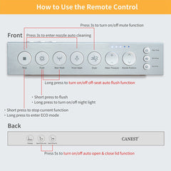 CNS Premium Smart Tankless Bidet Toilet W/ Auto Open & Close Lid (95371482)