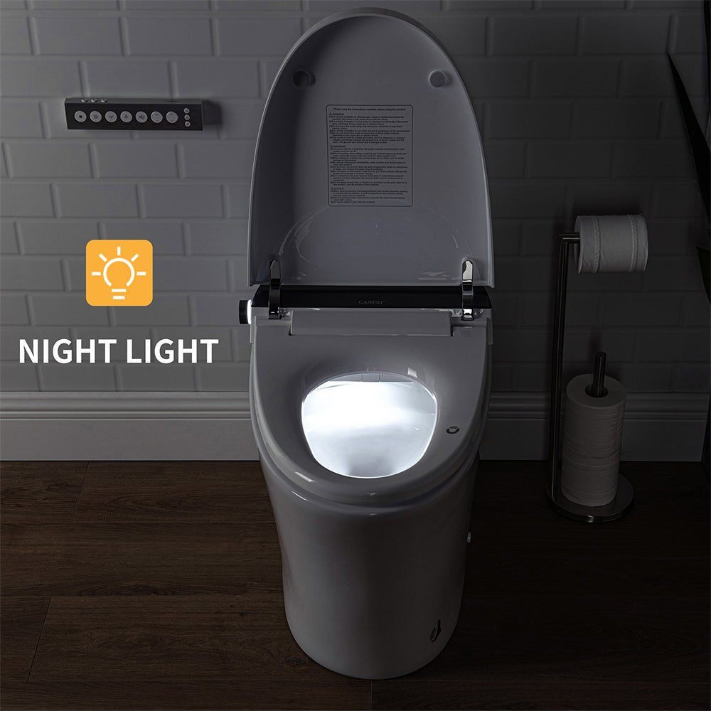 CNS Premium Smart Tankless Bidet Toilet W/ Auto Open & Close Lid (95371482)