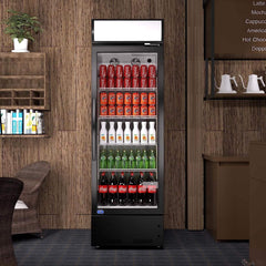 Heavy Duty Industrial Glass Door Beverage Merchandiser Refrigerator Cooler, 11 Cu.Ft (SAK04571)