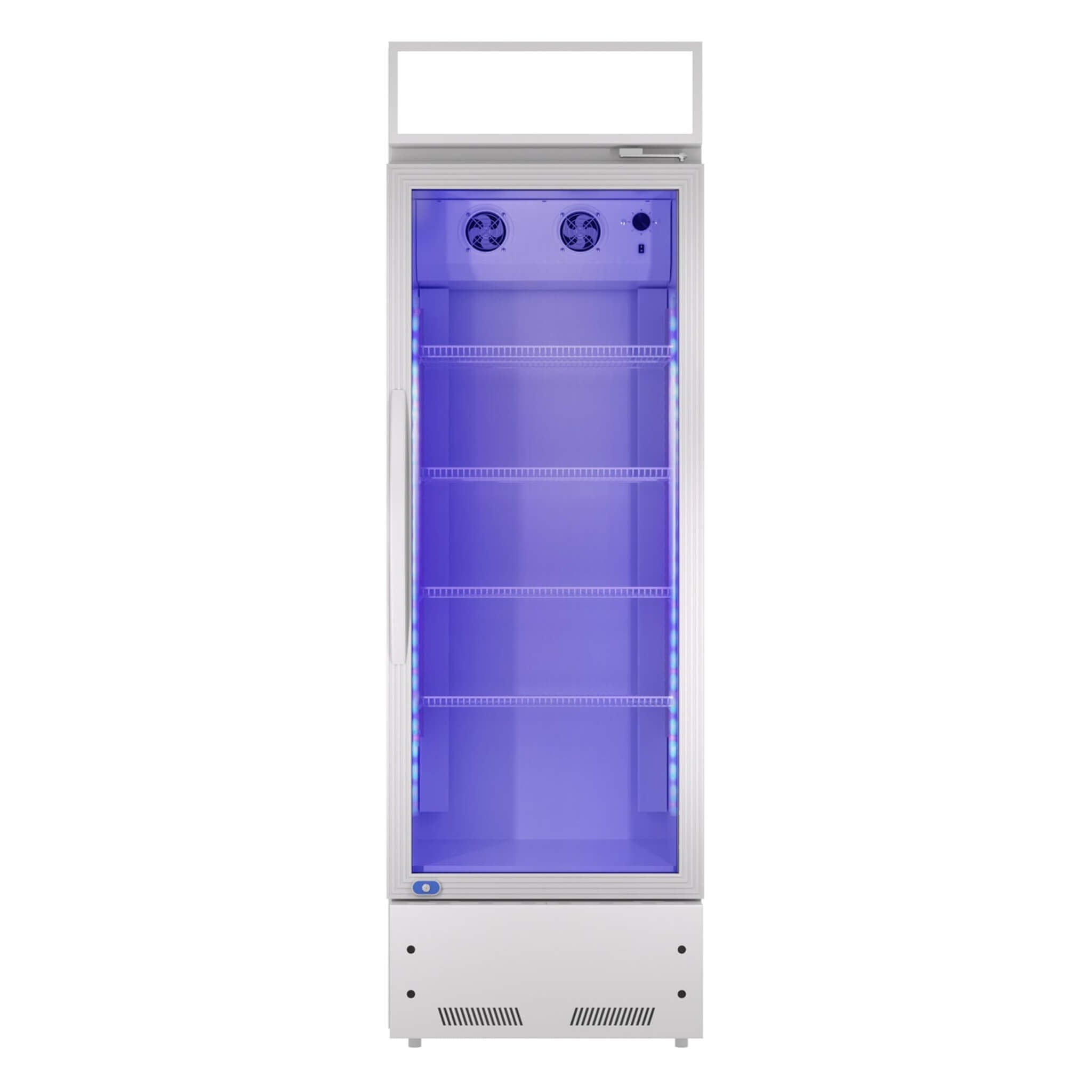 Heavy Duty Industrial Glass Door Beverage Merchandiser Refrigerator Cooler, 11 Cu.Ft (SAK04571)