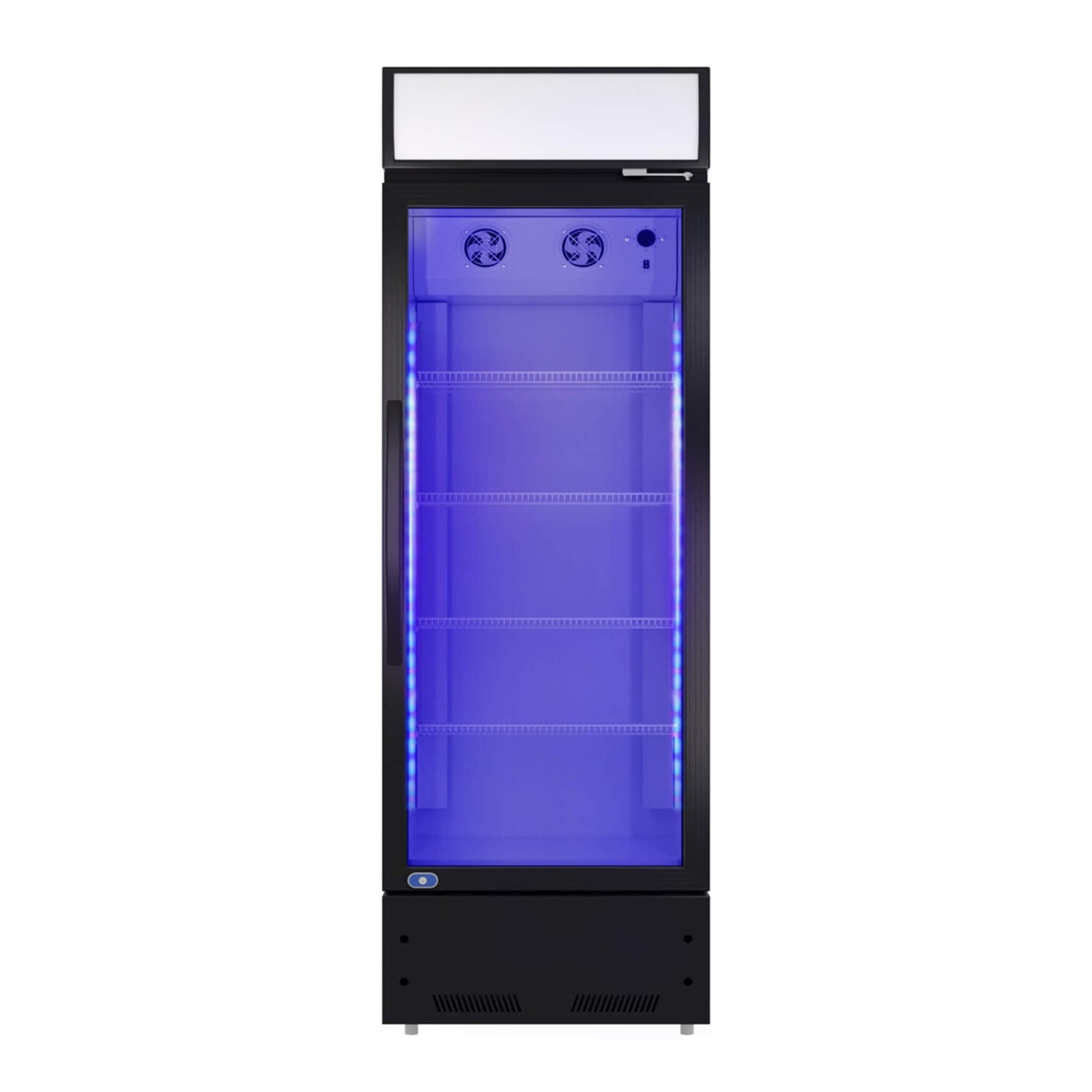 Heavy Duty Industrial Glass Door Beverage Merchandiser Refrigerator Cooler, 11 Cu.Ft (SAK04571)