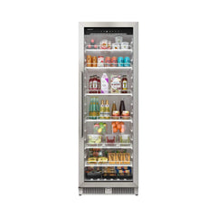 Edgestar 13.7 Cubic Feet Commercial Beverage Merchandiser With Temperature Alarm And Reversible Door, 24" (SAK62395)