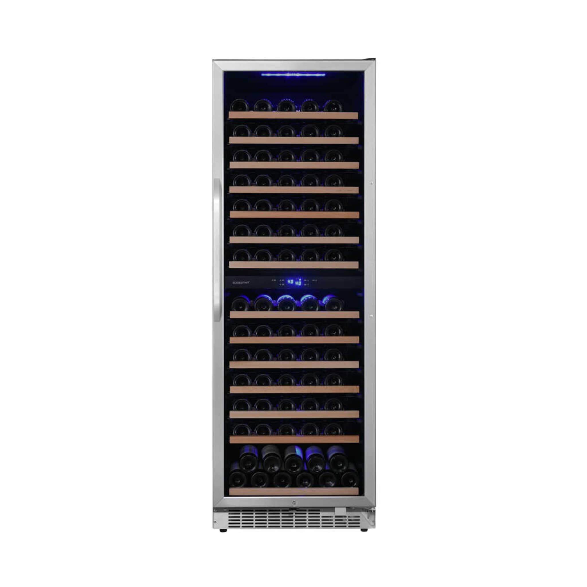 Edgestar 141 Bottle Capacity Freestanding Dual Zone Wine Cooler With Interior Lighting, 24" (SAK49245)
