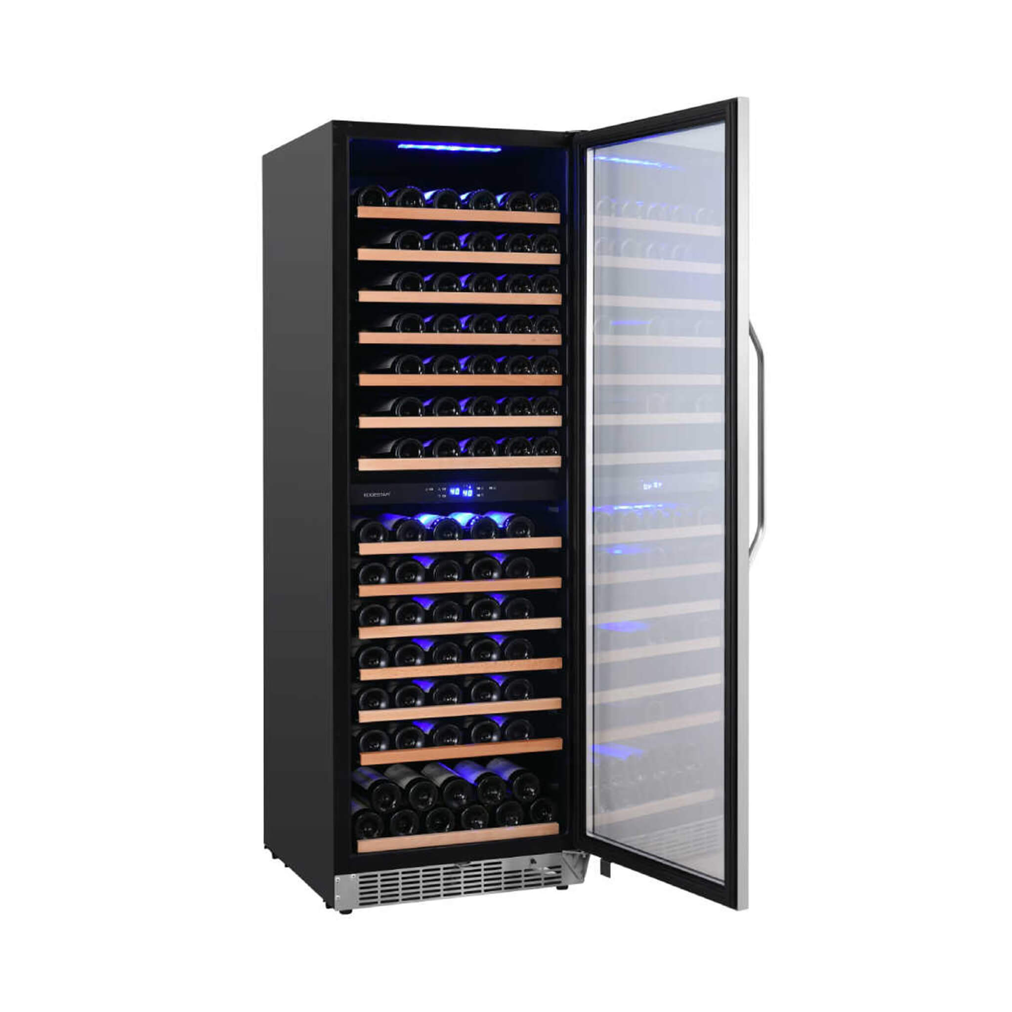 Edgestar 141 Bottle Capacity Freestanding Dual Zone Wine Cooler With Interior Lighting, 24" (SAK49245)