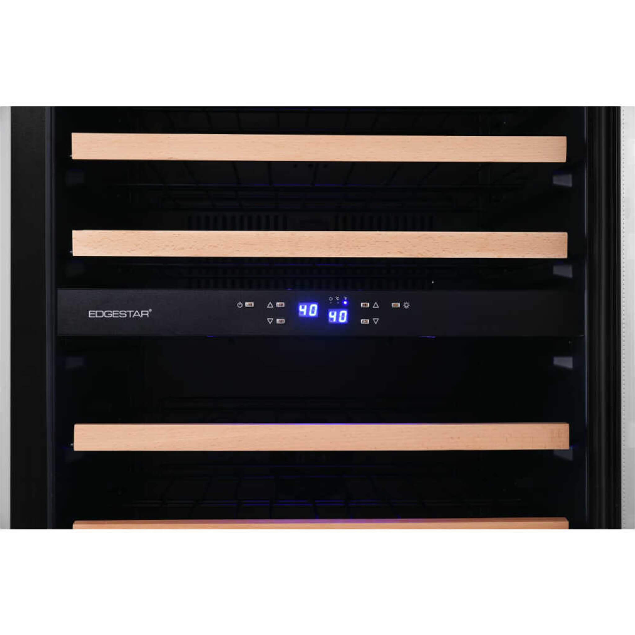 Edgestar 141 Bottle Capacity Freestanding Dual Zone Wine Cooler With Interior Lighting, 24" (SAK49245)