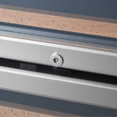 Edgestar 142 Bottle Built-In Dual Zone Double Door Wine Cooler With Door Lock, 24" (SAK30742)