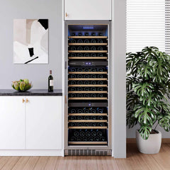 Edgestar 24" Wide 131 Bottle Capacity Built-In Triple Zone Wine Cooler (SAK65891)